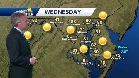 Cooler Tuesday night as a mostly sunny Wednesday arrives